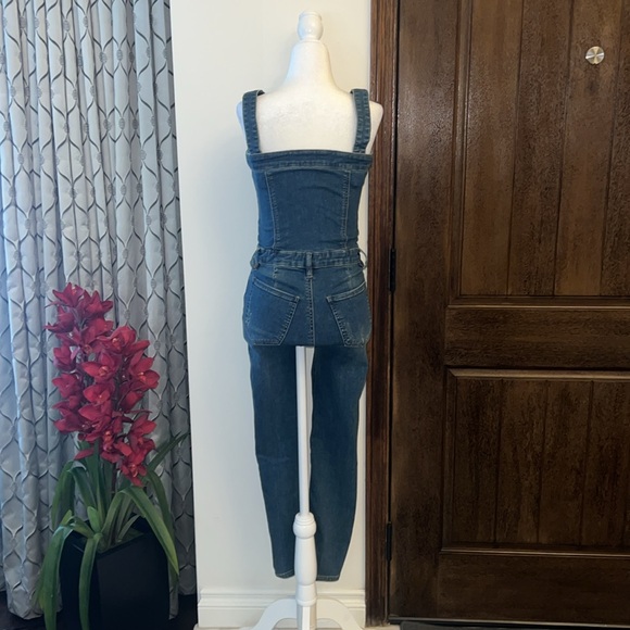 Denim Overalls Jumpsuit - Picture 3 of 5